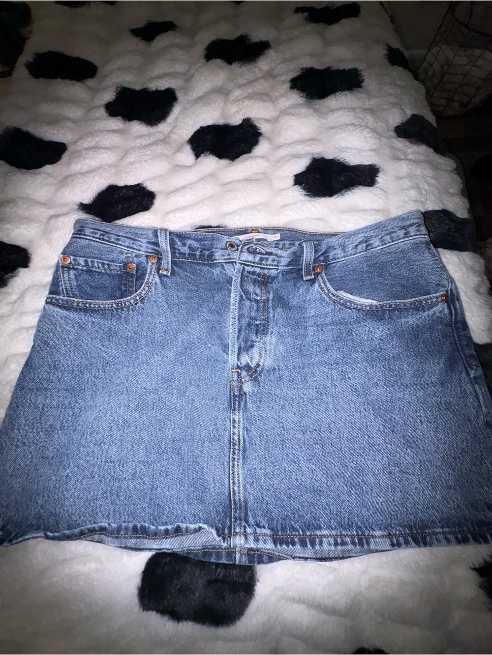 Levi's Light Blue Denim Mini Skirt
